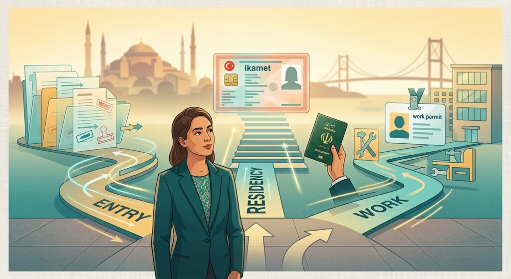 İran vatandaşları için ikamet izni ve çalışma izni